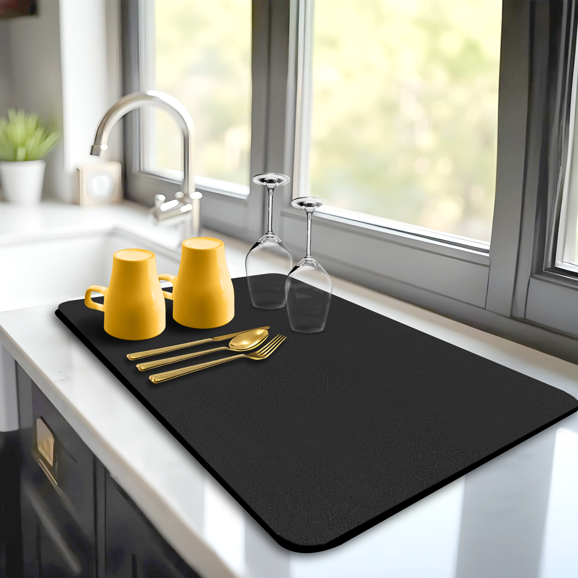 Dish Drying Mat – Absorbent, Non-Slip Kitchen Mat | Strabella