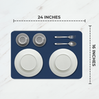 Navy Dish Drying Mat – Super Absorbent, Quick Dry Kitchen Counter Mat – Non-Slip & Easy to Clean | Strabella