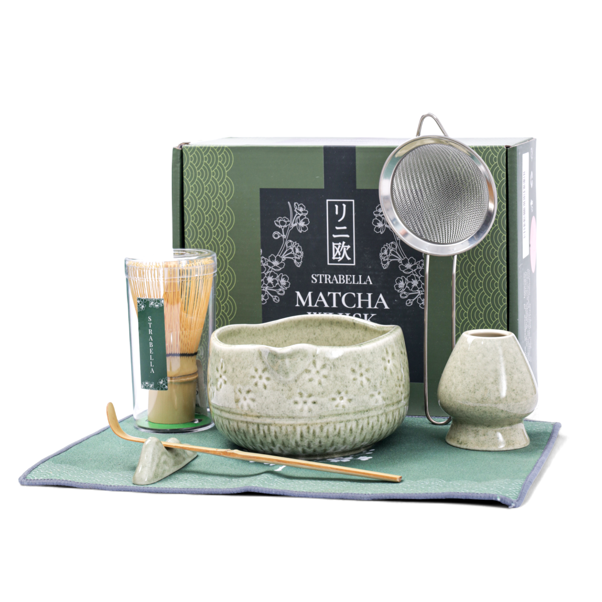 Whisk Set – Bamboo Whisk & Ceramic Bowl | Strabella