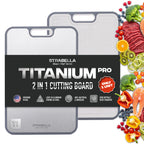 %100 Titanium Cutting Board – Antibacterial, Scratch Resistant | Strabella