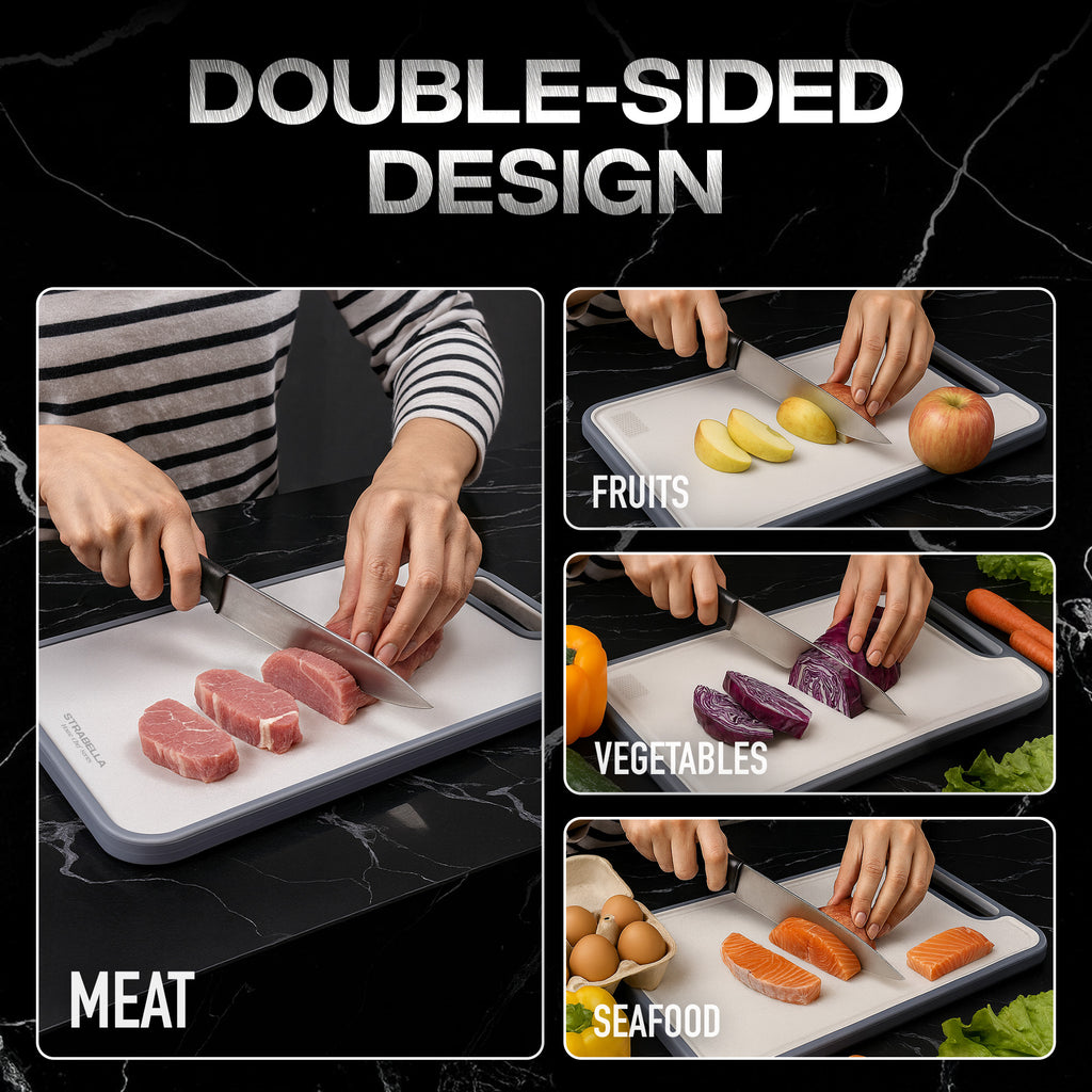 %100 Titanium Cutting Board – Antibacterial, Scratch Resistant | Strabella