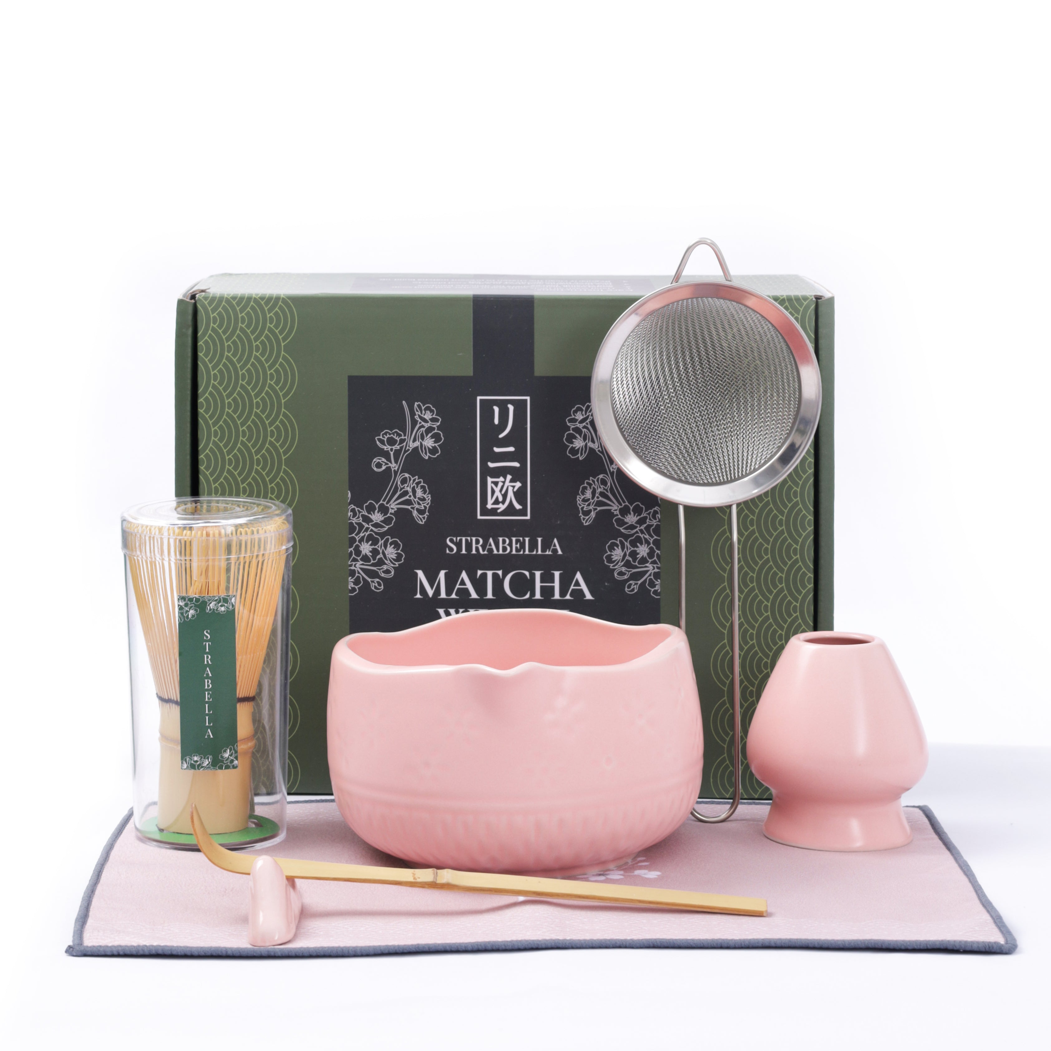 Whisk Set – Bamboo Whisk & Ceramic Bowl | Strabella